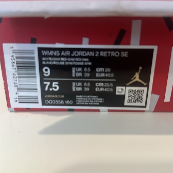 Air Jordan 2 Retro Nina Chanel Abney Sneakers NIB - Picture 5 of 8